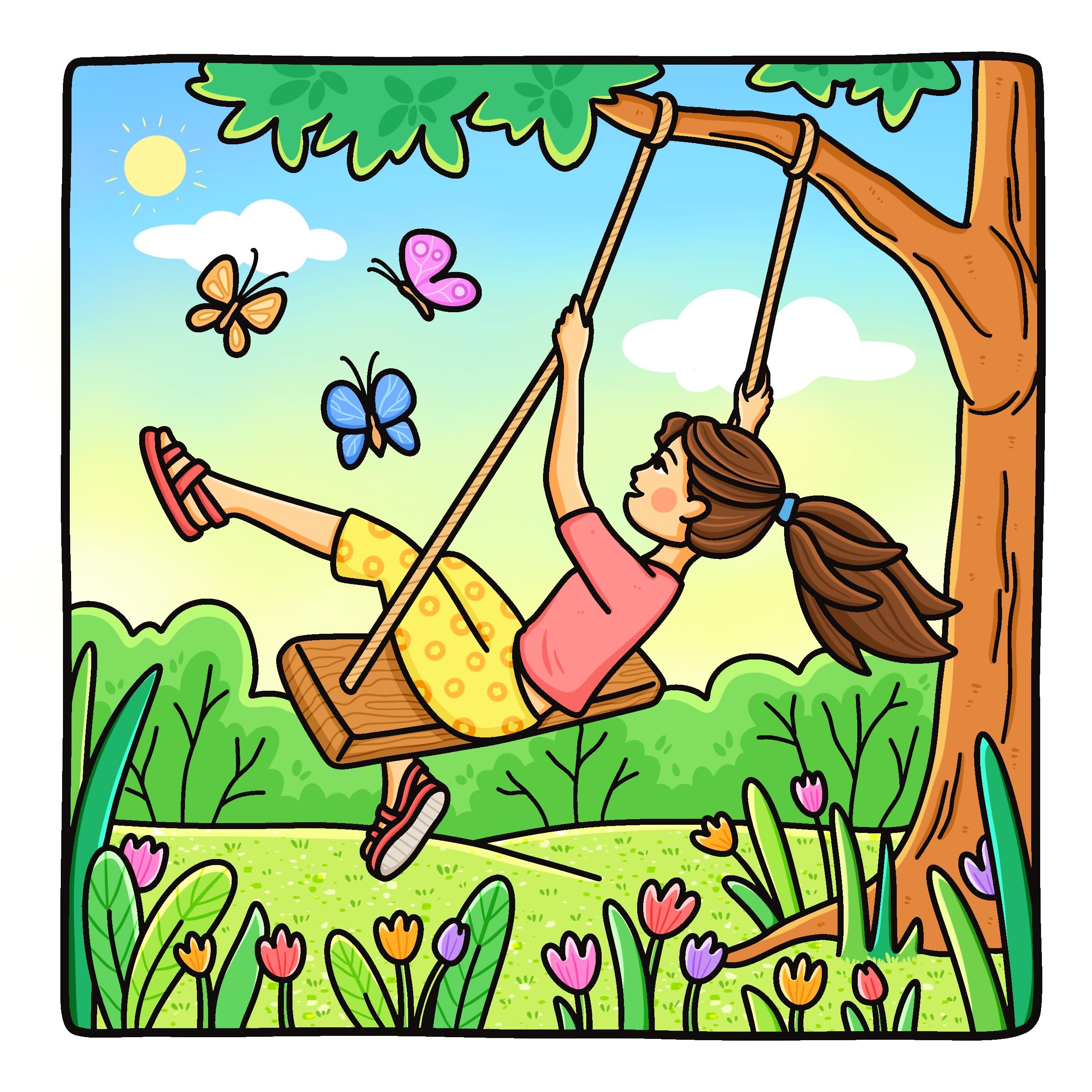 Living My Best Life: Coloring Book for Adults and Teens Featuring Cute & Girly Scenes for Relaxation