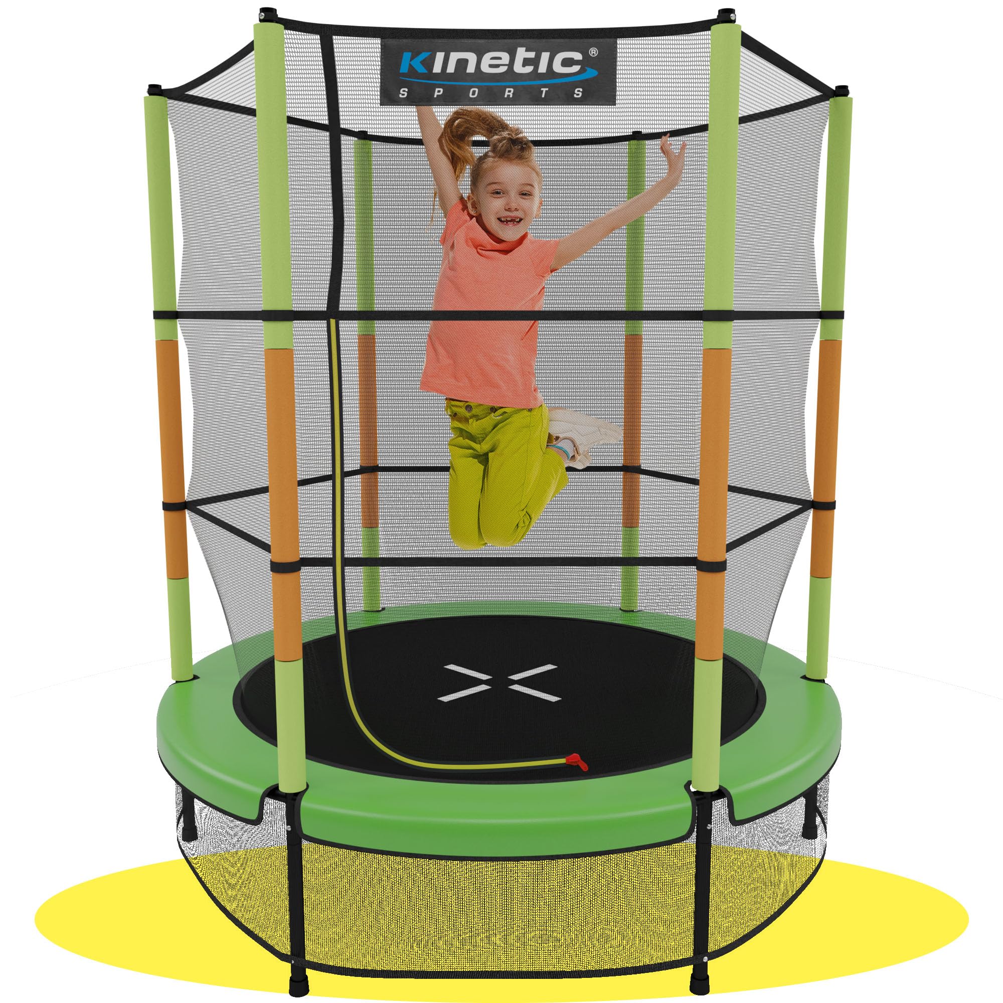 KINETIC SPORTS Kinder Trampolin Jumper 140 cm
