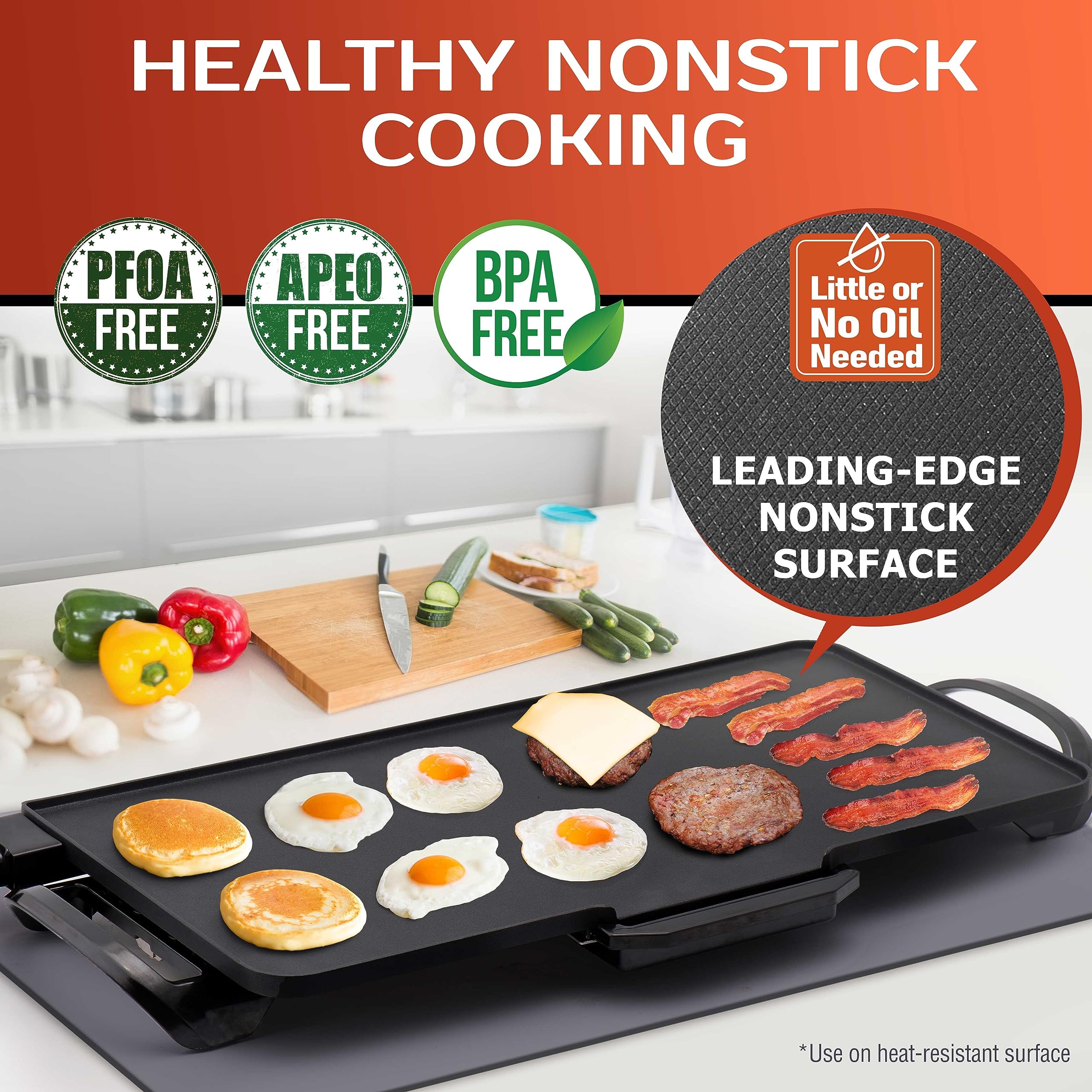 Mueller XL 24 X 12 FamilySized Pancake Griddle, Healthy