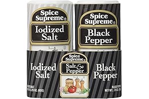 Spice Supreme Salt & Pepper Shakers - Disposable and Prefilled!