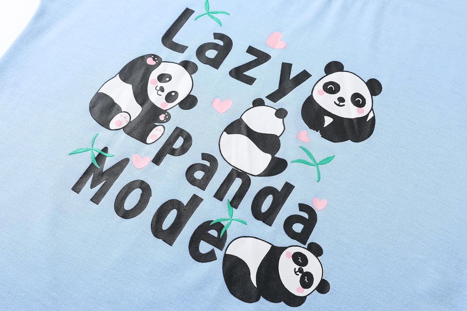 Hupohoi Kids Girls Pajama Sets Summer Short Sleeve With Shorts And Pants 3PCS Sleepwear Cute Cartoon Loungewear 6 to 17 Years