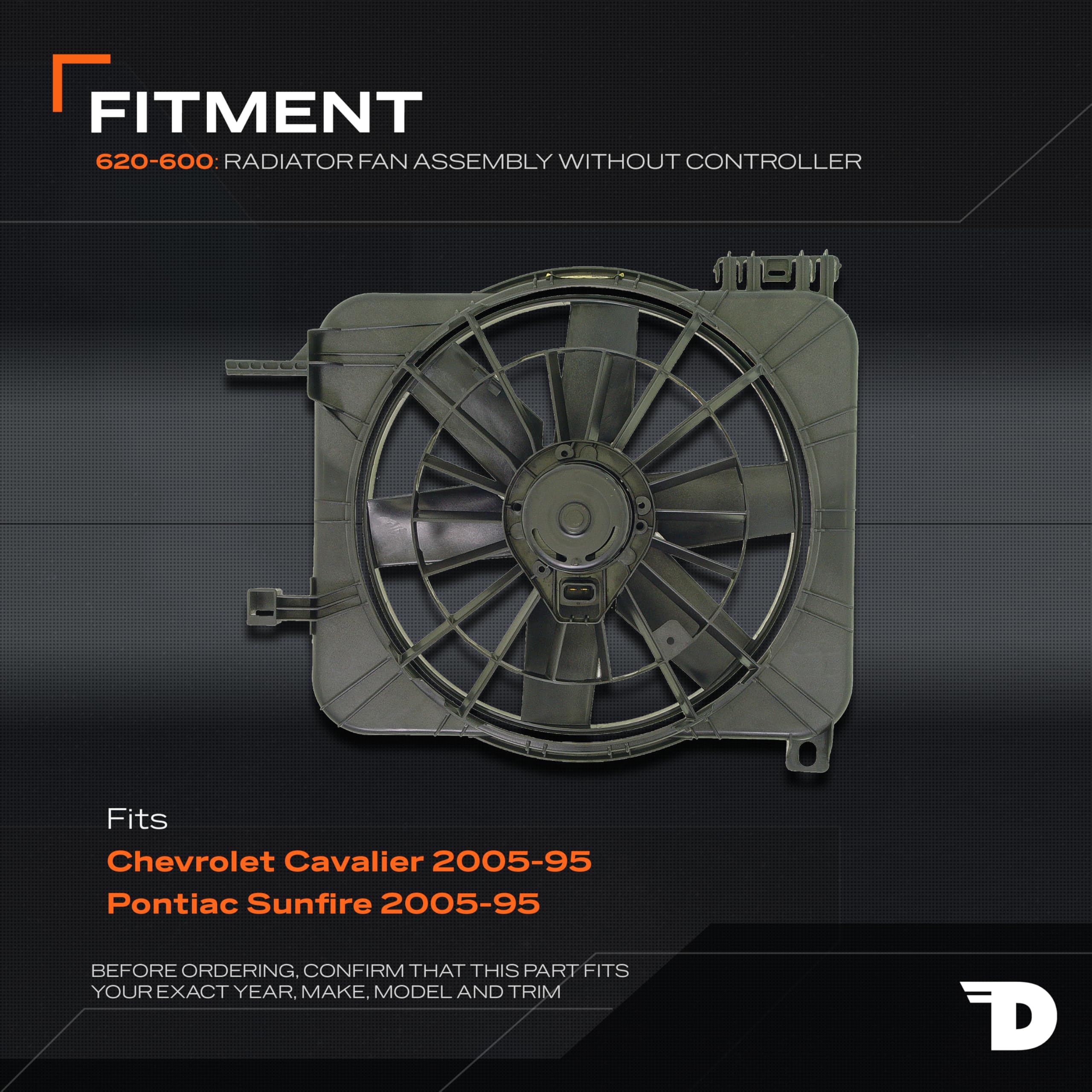 Dorman 620-025 Radiator Fan Assembly - View #3