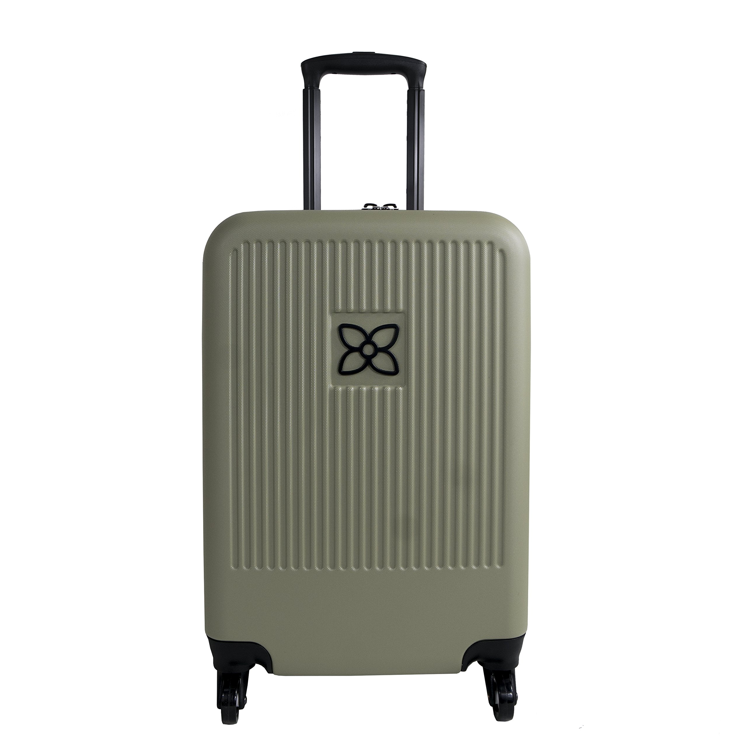Photo 1 of **missing zippers**  Sherpani Meridian, 22 Inch Travel Hardside Luggage, (Sage) One Size Sage