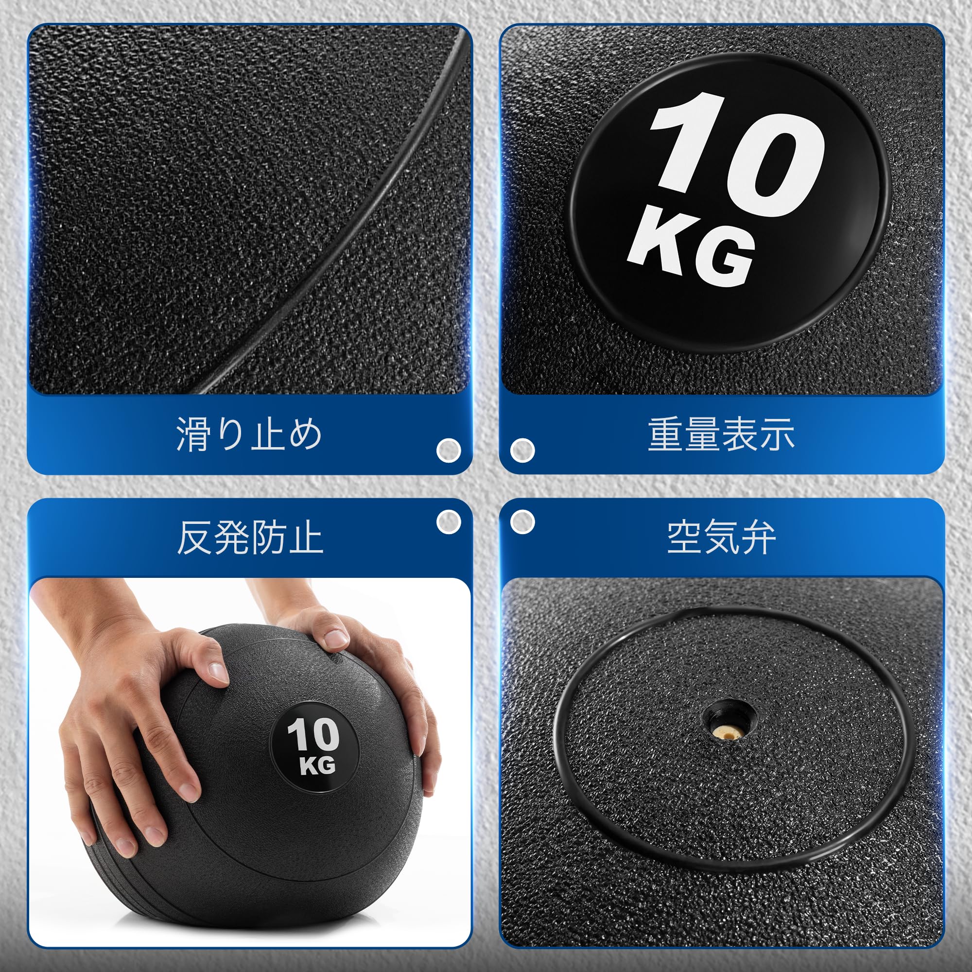 Yes4All KCXO Slam Balls, Medicine Ball Sand Filled No Bounce Exercise Ball, Suitable for Workout and Strength Training