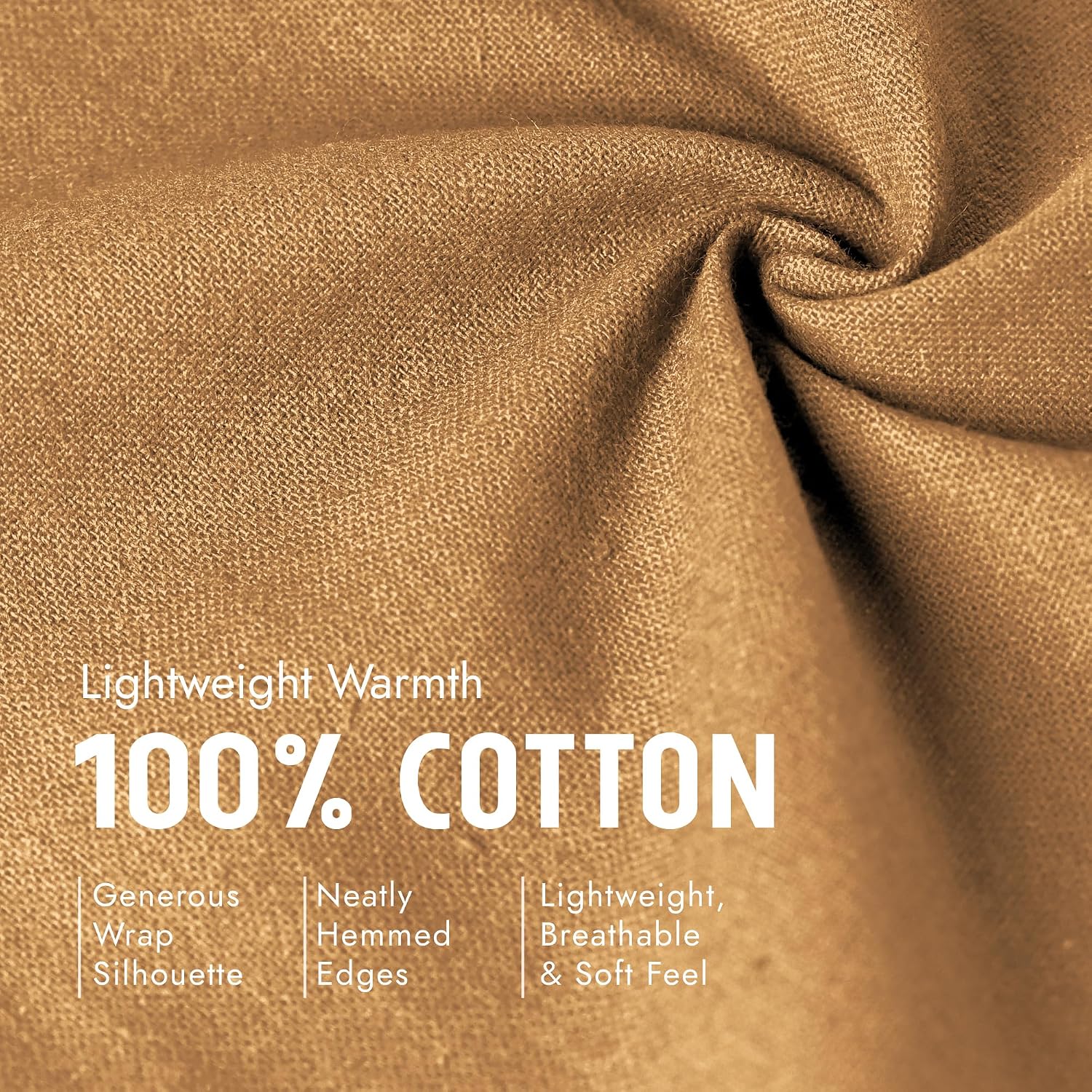 Cotton Shawl Wrap for Women – Oversized Travel Scarf & Shoulder Stole