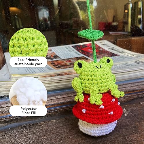 Miniatura 60 de Accesorios de ganchillo para ventana de visión trasera, hecho a mano, colgante para automóvil, utilizable como decoración de la casa