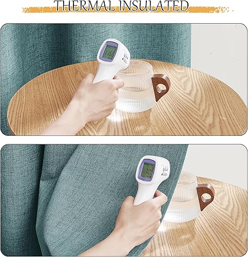 Miniatura 4 de StangH Cortinas 100% Blackout para Sala de Estar, Cortinas Térmicas de Lino Sintético para Dormitorio de 96 Pulgadas de Largo, Cortinas Verticales