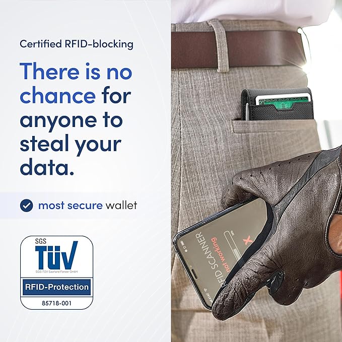 RFID Portemonnee Heren TRAVANDO AirTag* Geldbörse Für Herren Mit Geldklammer, Air-Tag Travando Portemonnee
