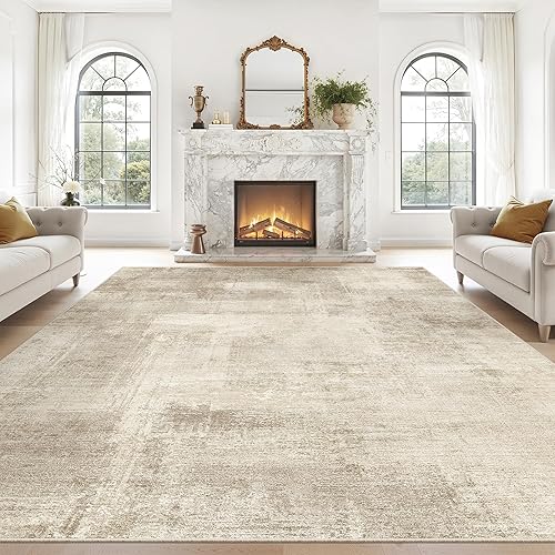 Miniatura 65 de zesthome Alfombras de 8 x 10 pulgadas para sala de estar, alfombra lavable con respaldo antideslizante, alfombra de área moderna abstracta,