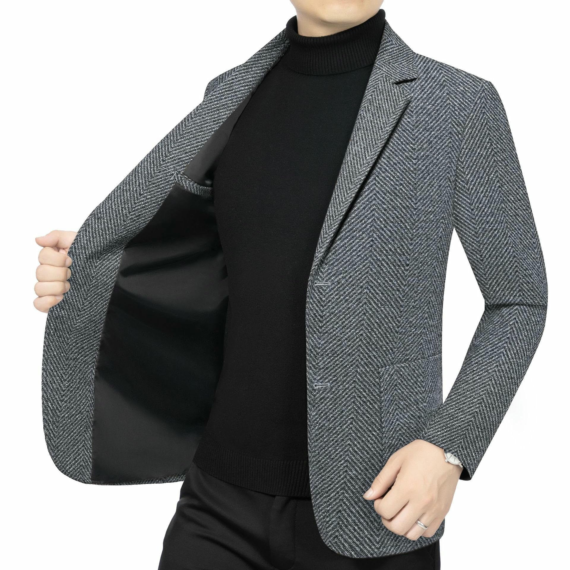Americana informal para hombre, estilo coreano, ajustado, clásica, cómoda, de negocios, para hombre