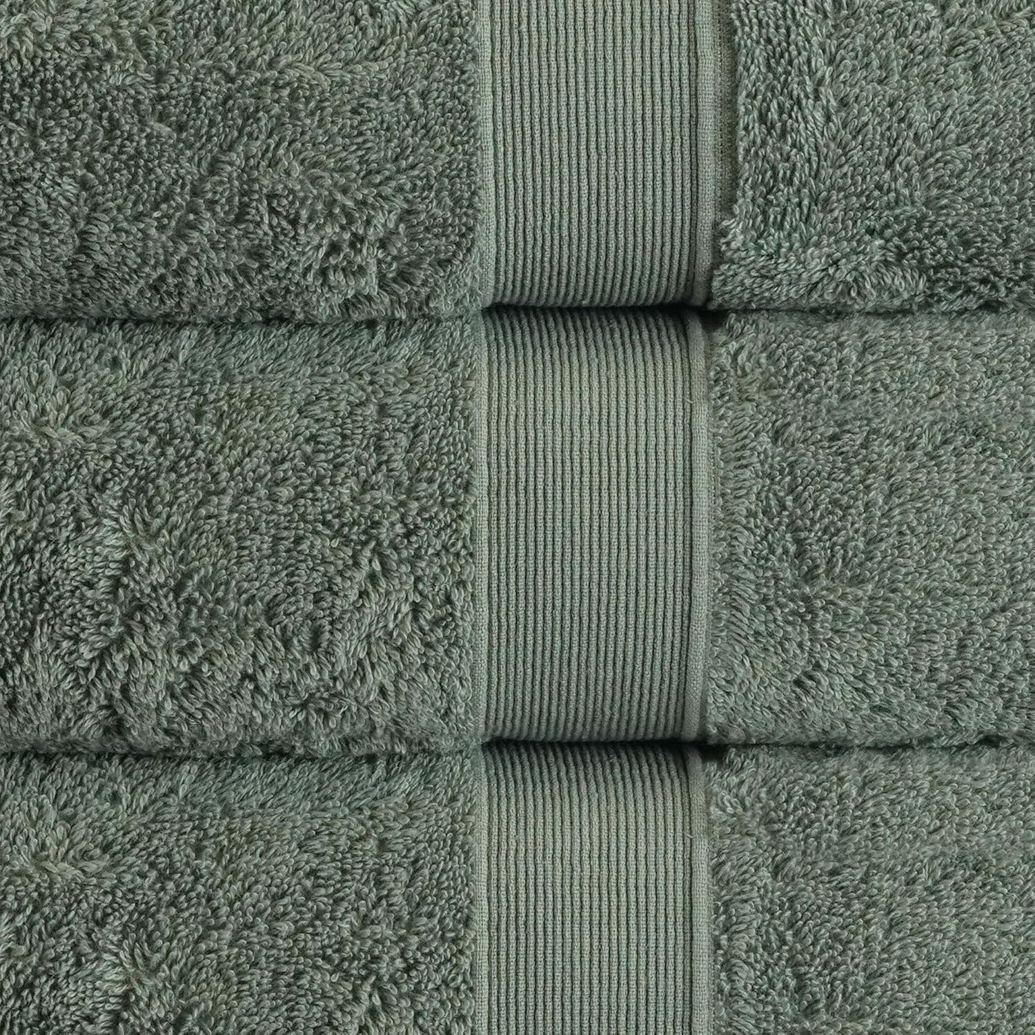 Chakir Turkish Linens 100% Turkish Cotton 550-600 GSM | Soft and Absorbent Turkish Bath Towels for Daily Use | 27 x 54 Inches Bath Towels (Gray)