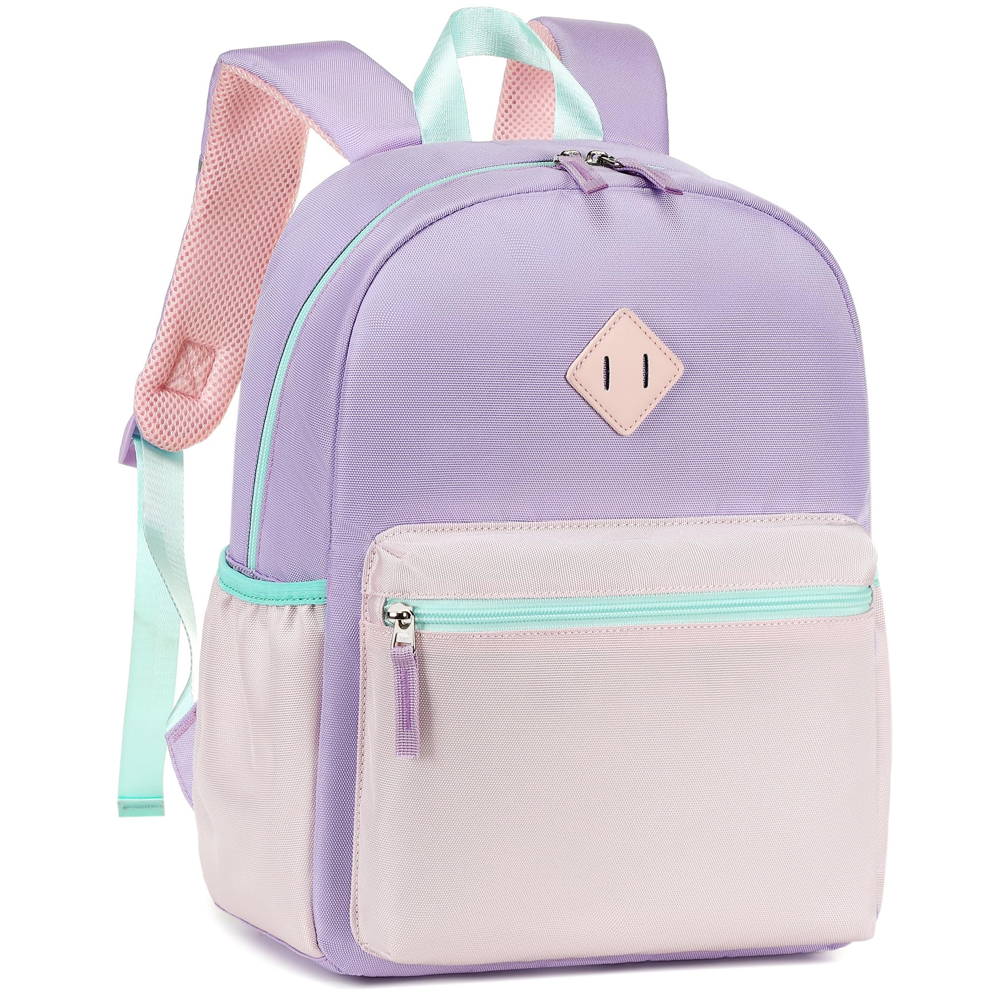 abshoo Kindergarten Backpack for Girls Preschool Backpacks School Bookbag for Kids 4-8(Pink and Purple)