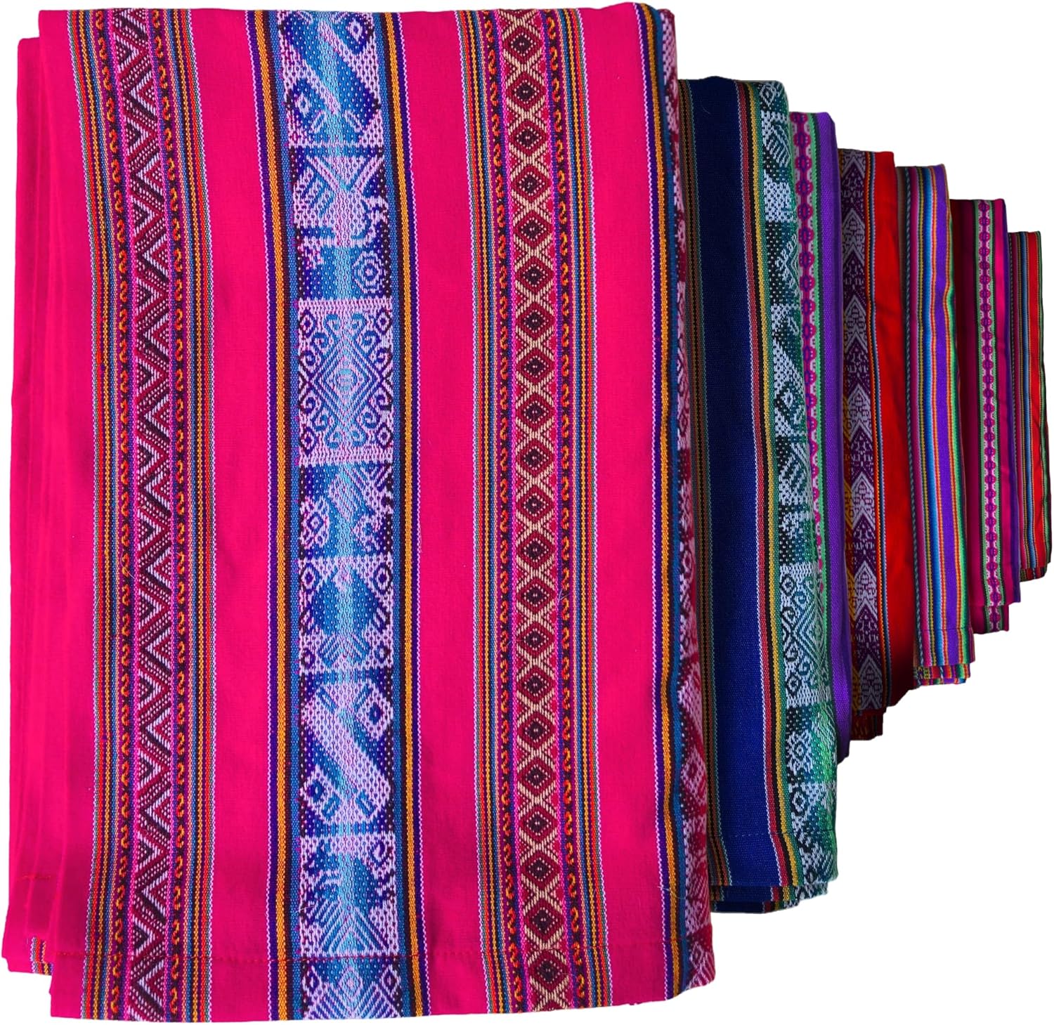Lucio Fabrics Unique Native Peruvian Throw - Vibrant Colors