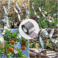 Vista 7 de Ruolan Bird Scare Tape Ribbon(700FT) Reflective Tape Keep Birds Away Outdoor,Double Side Bird Flash Tape, Scare Geese, Pigeon, Duck, Woodpecker