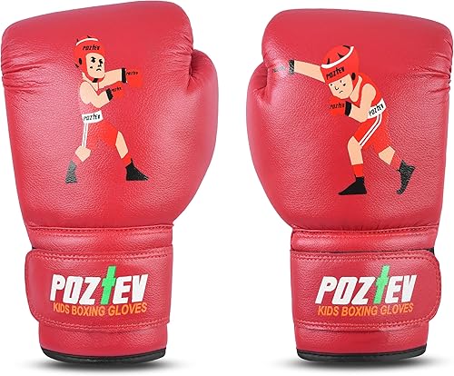 Miniatura 7 de Guantes de boxeo juveniles para niños, ideales para boxeo, kickboxing, Muay Thai, UFC, MMA - Guantes de boxeo pesados para principiantes y niños
