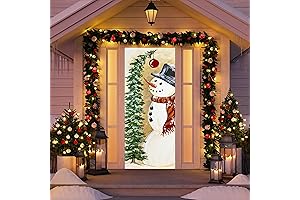 Holiday Cheer with a Charming Snowman Door Hanger