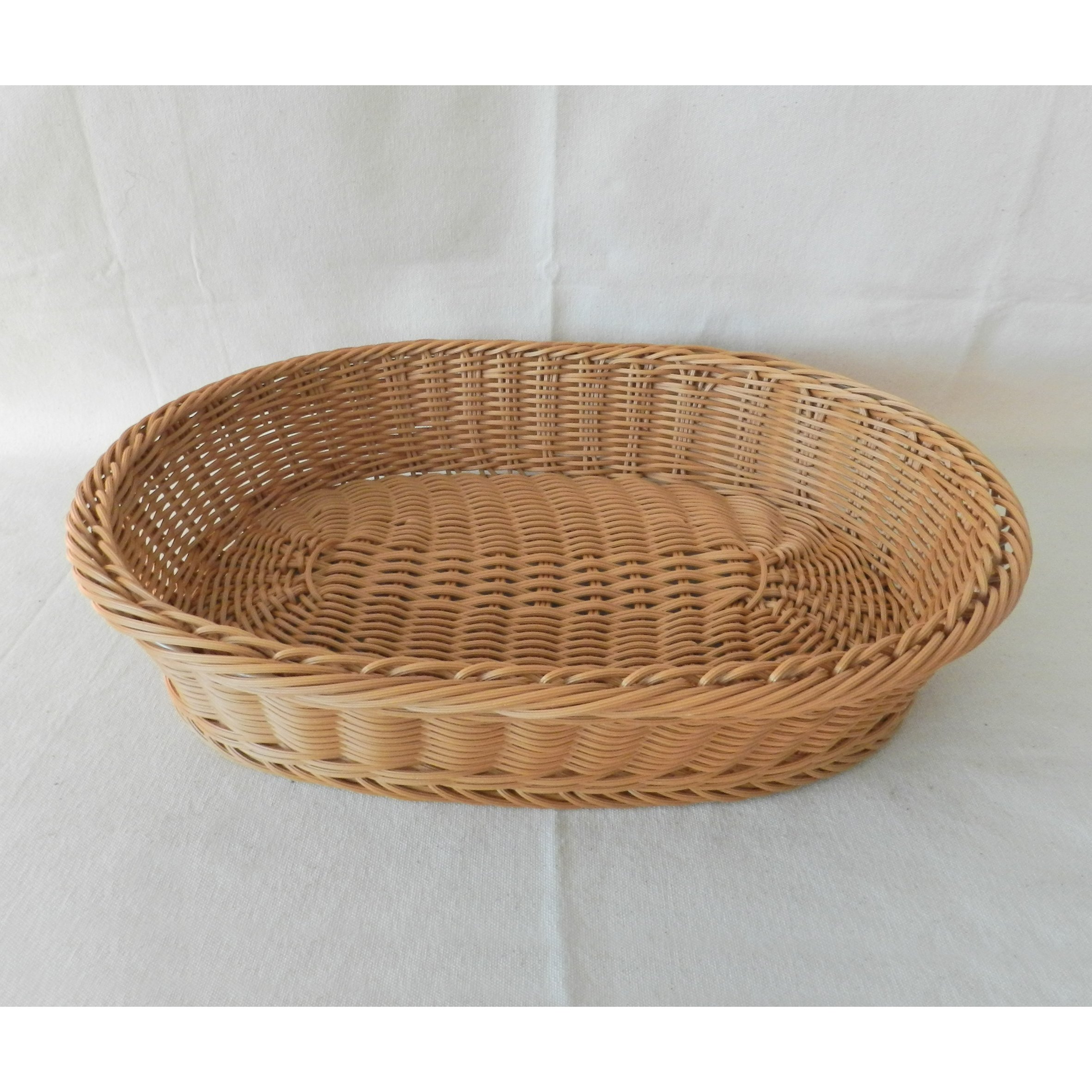 Cestino Intrecciato Per Pane Con Coperchio Acrilico - Finto Rattan Fatto A Mano - Porta Frutta E Pane Per Cucina, Matrimoni E Regali (Taglie S-M-L)