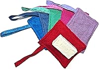 Vista 2 de ONE - Jabonera de tela de rizo, jabón, jabón en una cuerda, paño de jabón, paño removedor de maquillaje, reutilizable, agarre seguro, hecho a mano