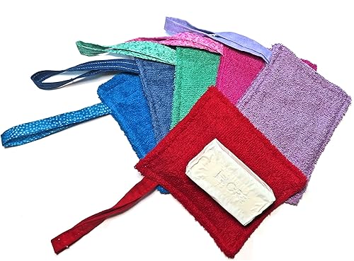 Miniatura 2 de ONE Terry Cloth Soap Holder, Soapie, Soap On A Rope, Soap Cloth, Makeup Remover Cloth, Reusable, Secure Hold, Handcrafted