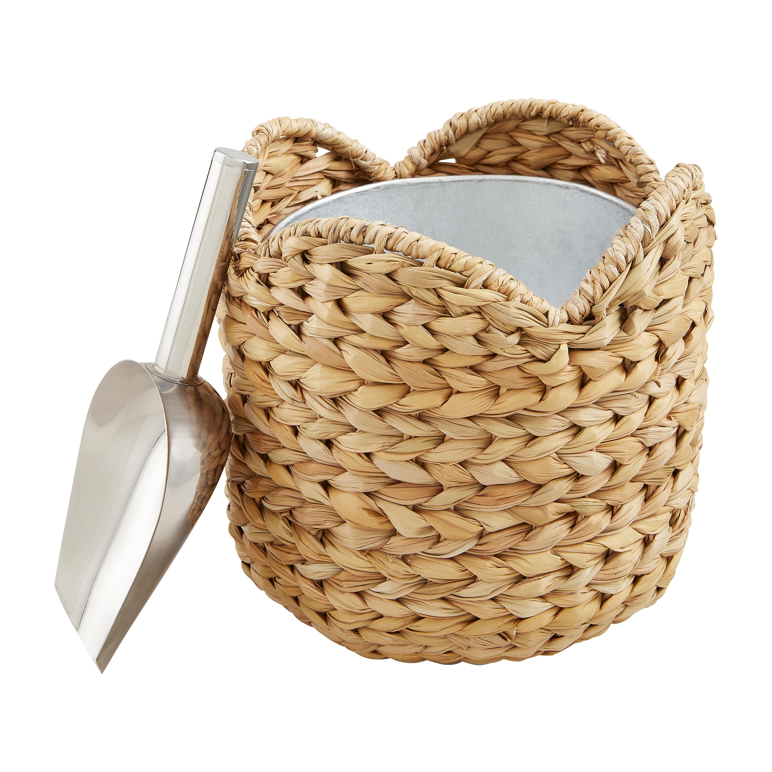 Mud Pie Seagrass Ice Bucket, 7.5