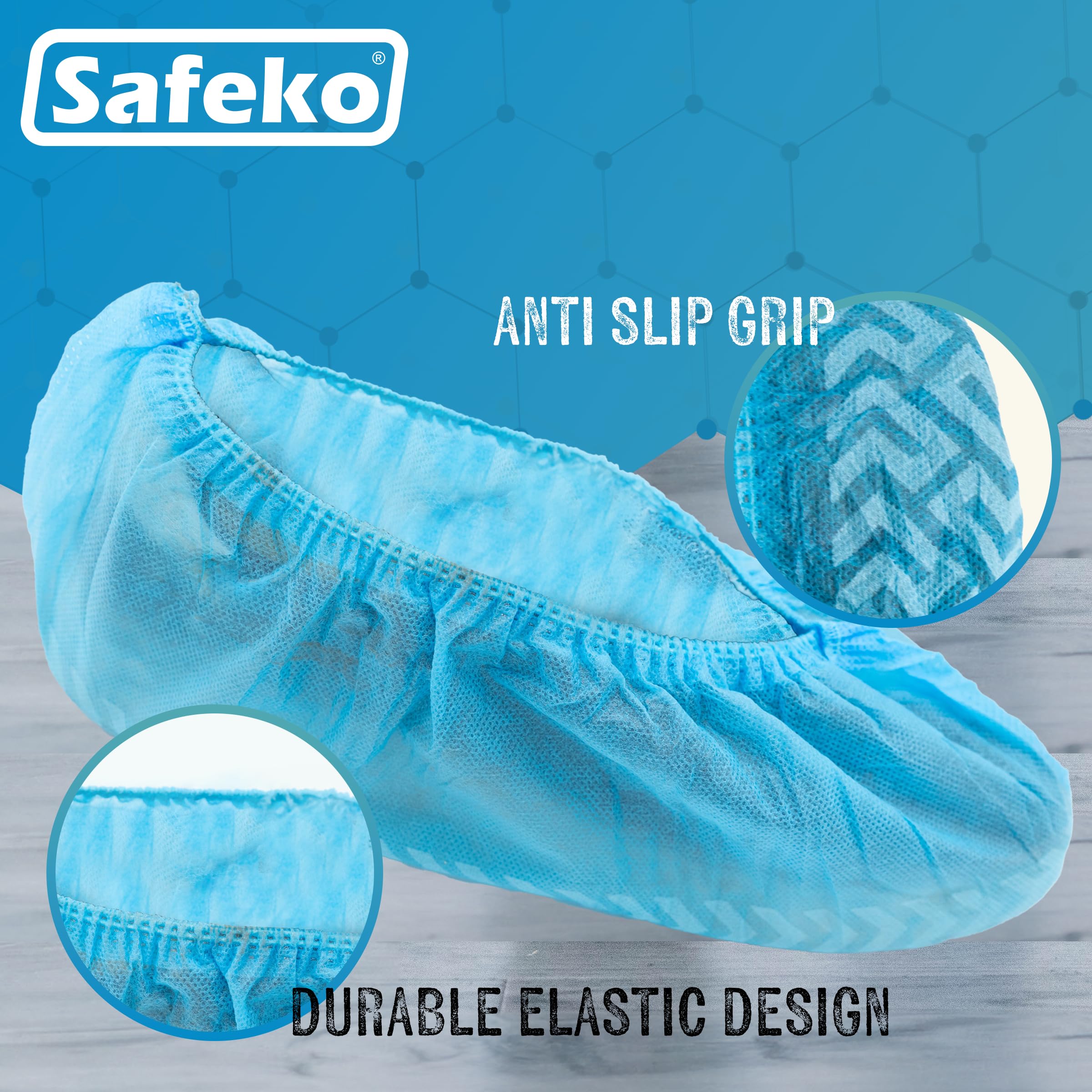 Fundas desechables para botas y zapatos de alta calidad, duraderas, antideslizantes, no tóxicas, reciclables, se adaptan a la mayoría de zapatos, paquete de 100 (50 pares)