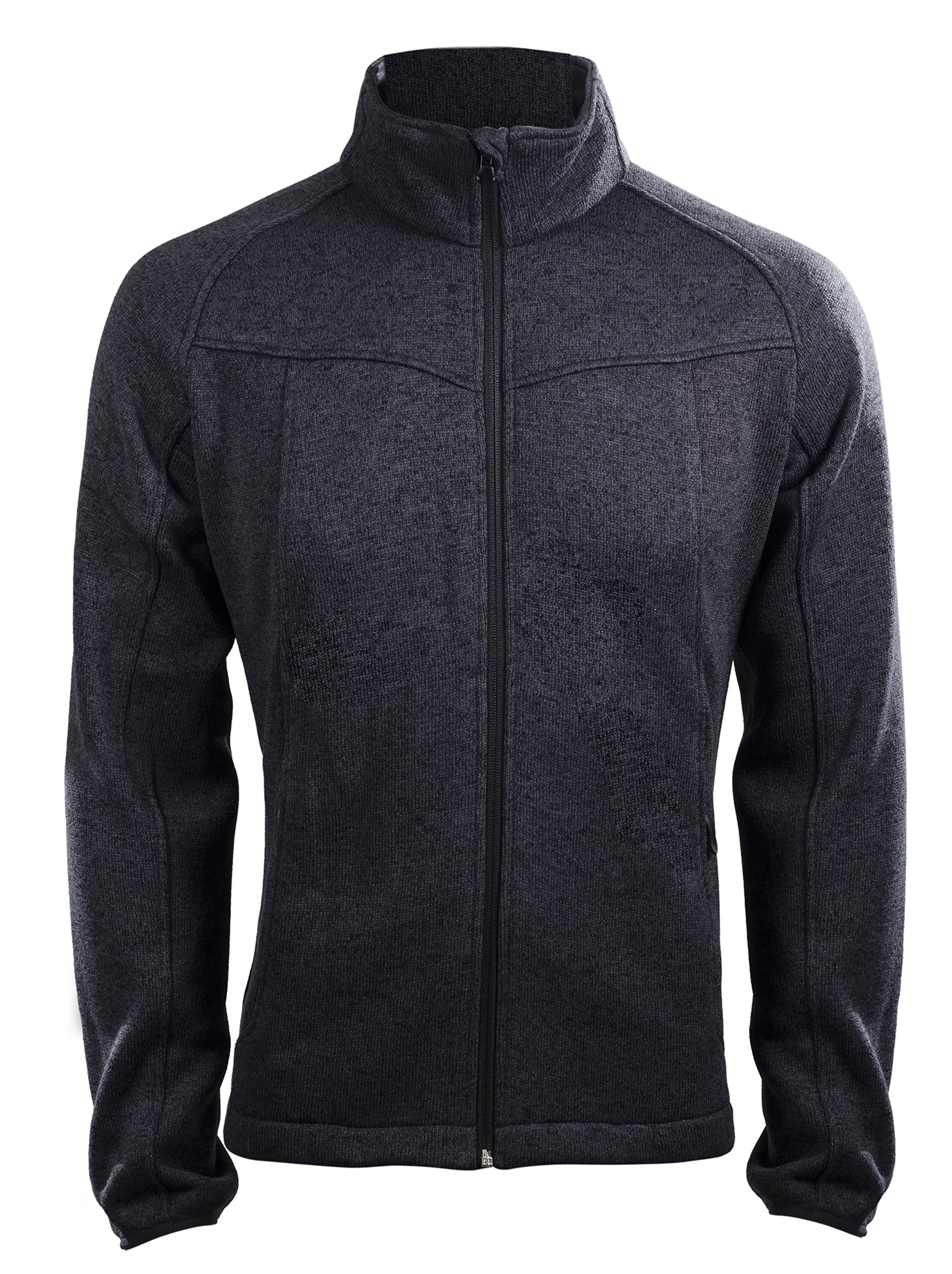 Chaqueta de forro polar elástica dblade Power Stretch gris con segunda capa ligera