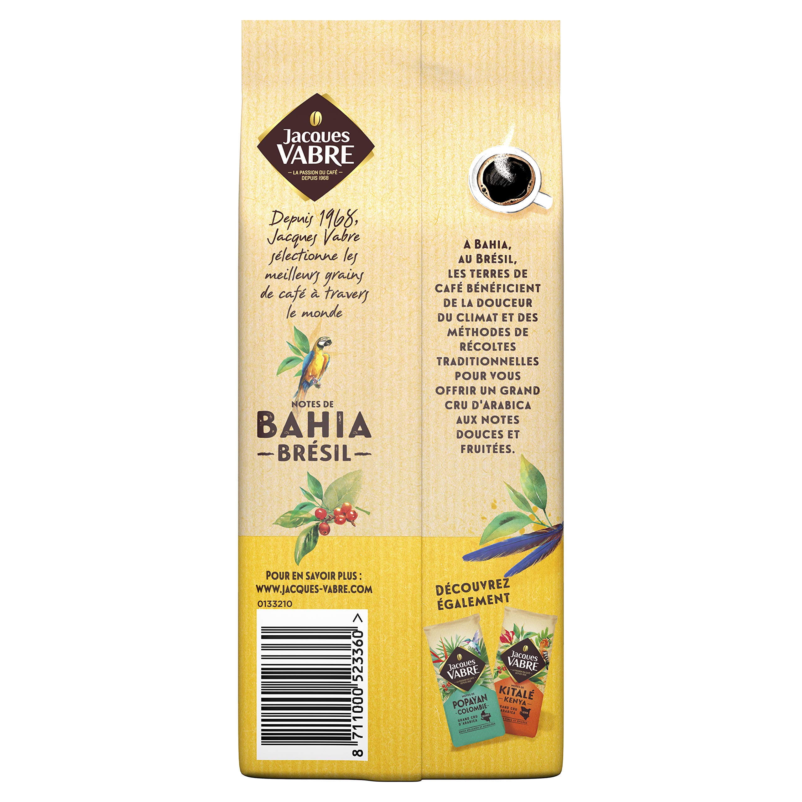 Jaques VABRE Café Moulu Bahia - 250 g