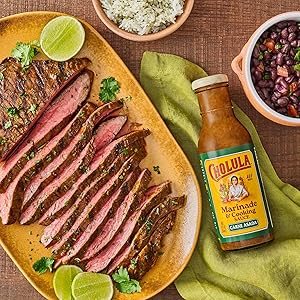 Cholula Marinade & Cooking Sauce, Carne Asada, For Carne Asada Tacos, Taco Salad, Steak Marinade and More, 12 fl oz