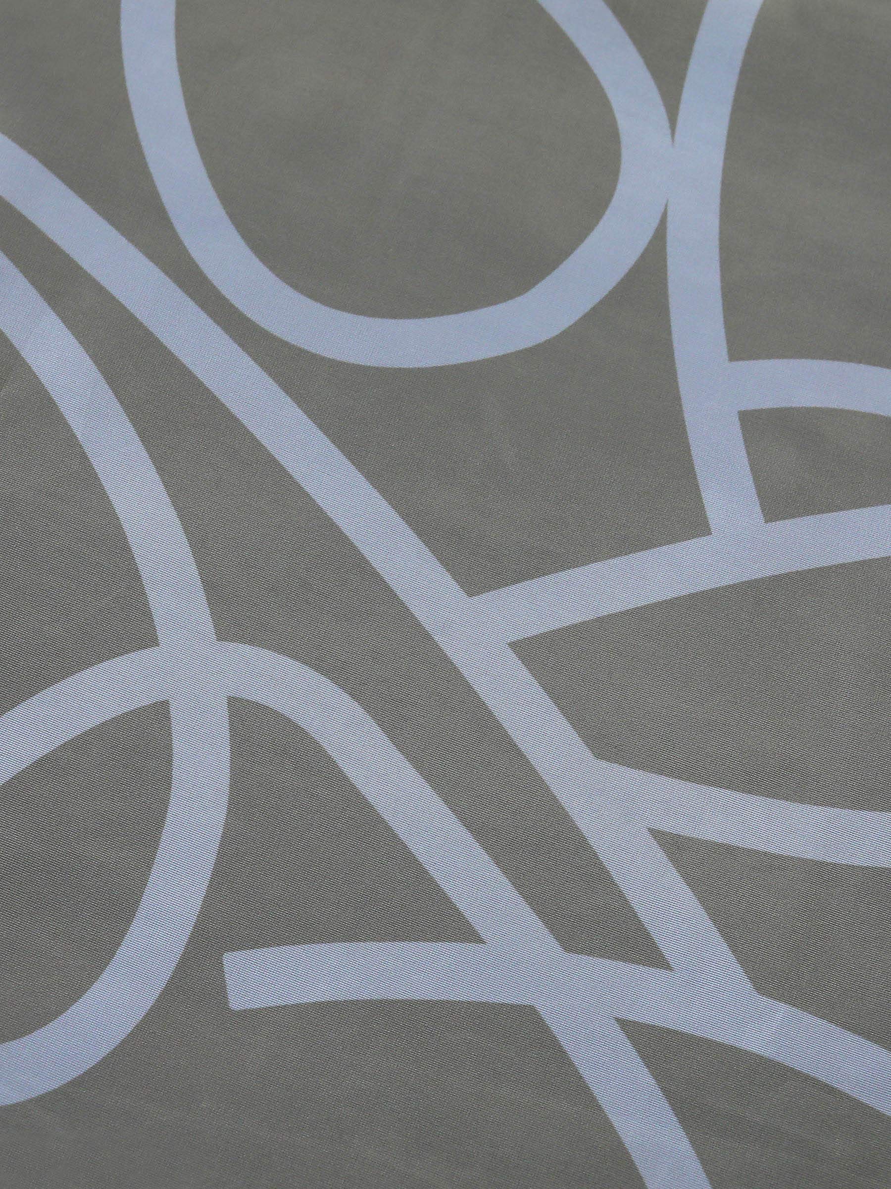 ESLIR Schiebegardinen Voile Flächenvorhänge Transparente Schiebevorhang Set 2er Gardinen mit Schlaufen Vorhang mit unregelmäßigen Kreis-Design Sand BxH 57x225cm 2 Stück