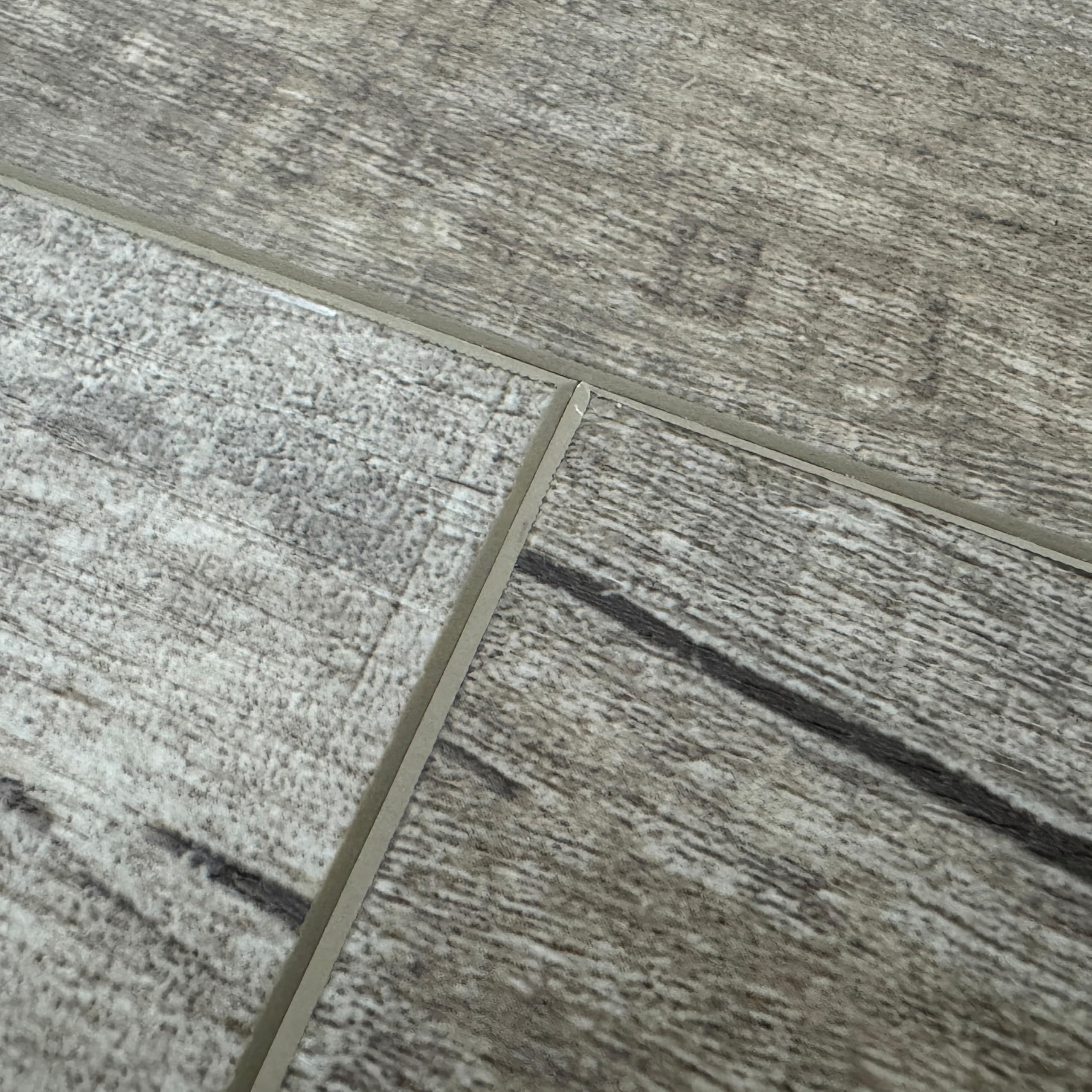 TRECOR Winylowe/LVT Klik designerska podłoga winylowa masywna 6,5 mm grubości z 0,5 mm warstwą użytkową z odgłosem kroków – wodoodporna – kupujesz 1 m² (podłoga winylowa | 1 m², dąb stary rustykalny Dark)