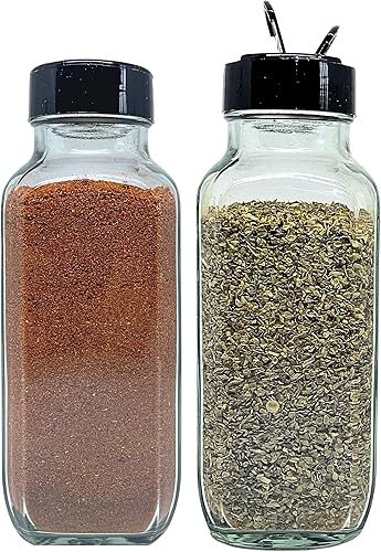 Jarming Collections Tarros de vidrio para especias con tapas de coctelera, tarros de especias de 8 onzas para almacenamiento de alimentos, disponible en Yaxa Colombia