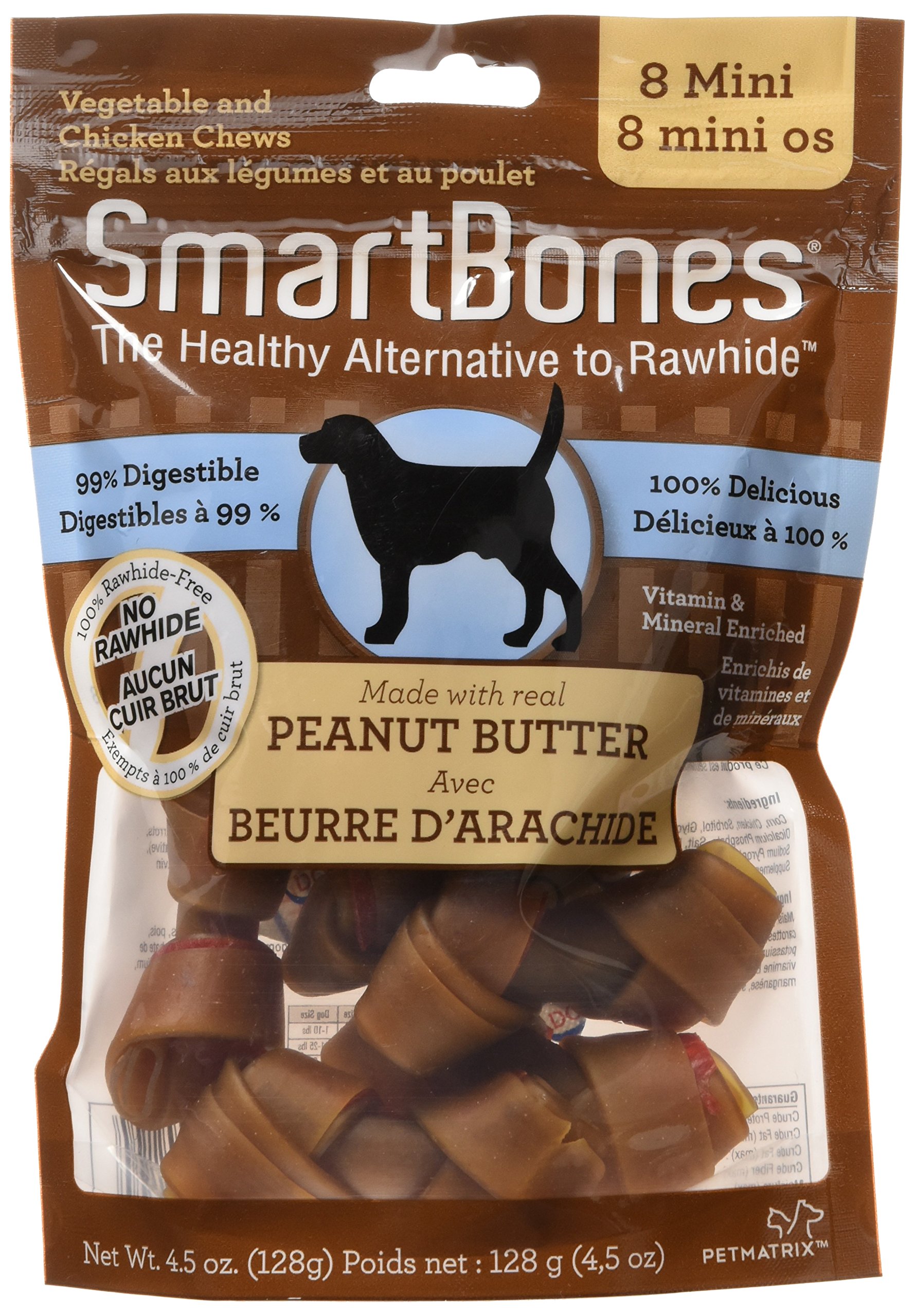 smartbones peanut butter 32 mini