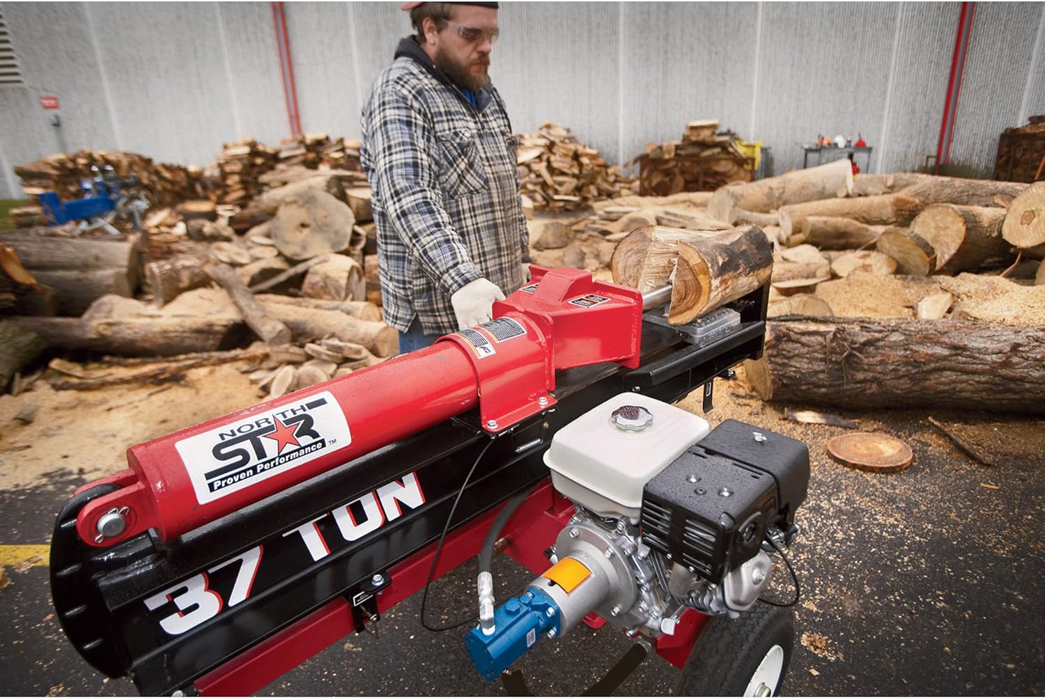 Amazon Crazy 🔥 Deals NorthStar Horizontal/Vertical Log Wood Splitter - 37-Ton, 270cc Honda GX270 Engine