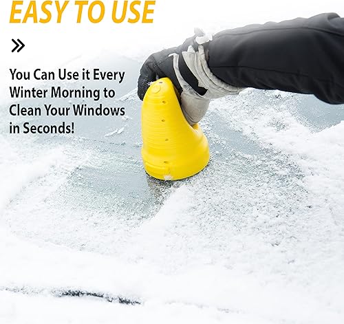 Miniatura 9 de ZONETECH Rascador eléctrico de hielo de nieve recargable por USB, de alta calidad, portátil, inalámbrico para parabrisas de automóvil, eliminación