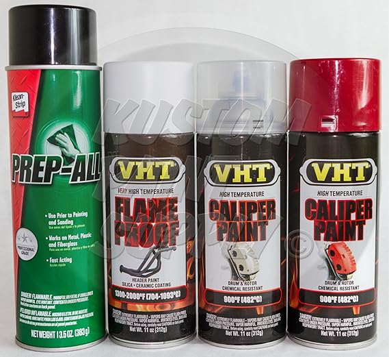 VHT Brake Caliper Drum Paint REAL RED KIT High Temp