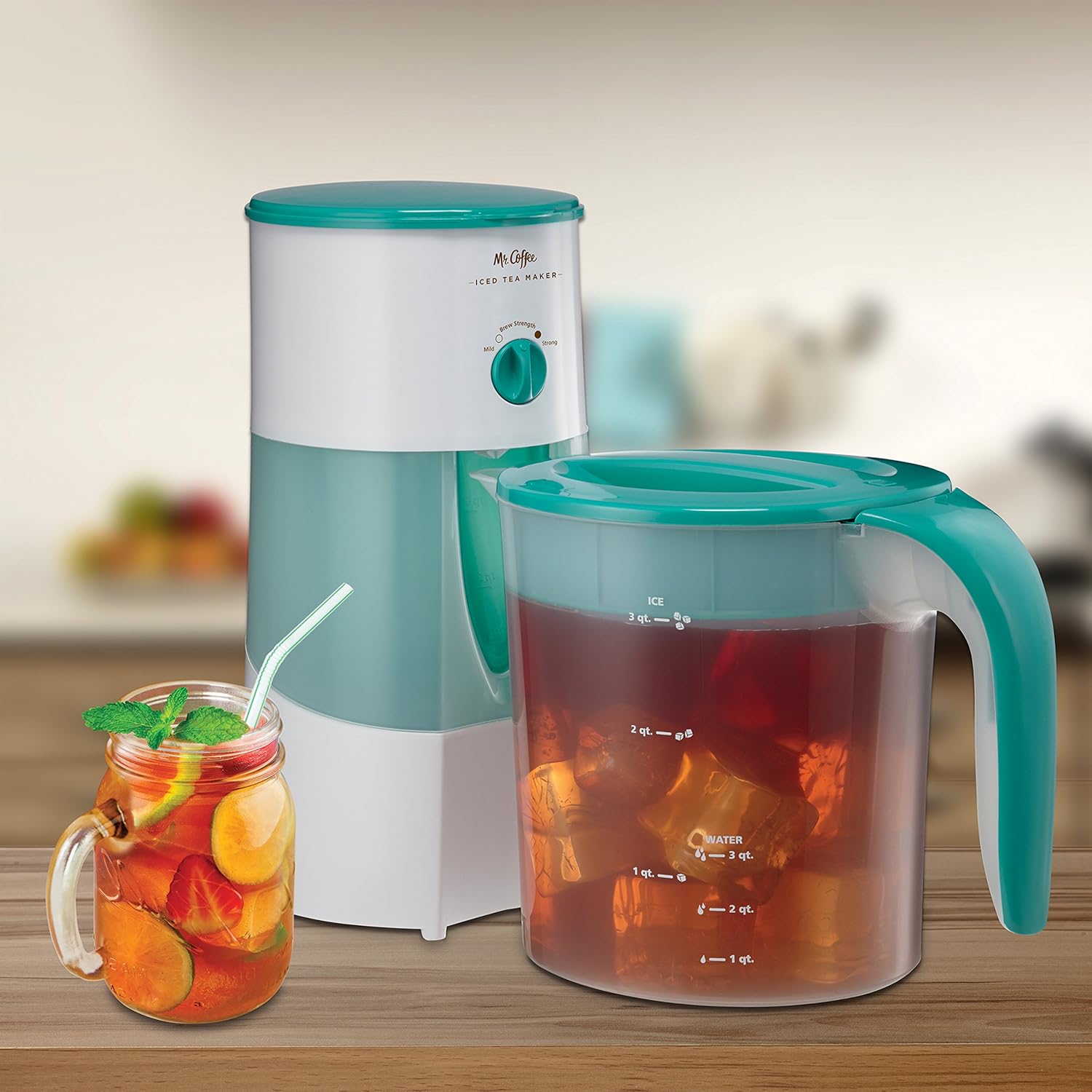 Mr. Coffee 3-Quart Adjustable Brew Strength Iced Tea Maker