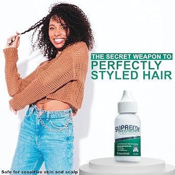 GHOSTBOND Supreme No Shine Poly & Lace Wig Glue - 1.3oz - Extra-Strength Waterproof Adhesive for Poly & Lace Systems - Max Hold for Oily Skin, Humidity & Heat - Invisible Finish, Latex-Free