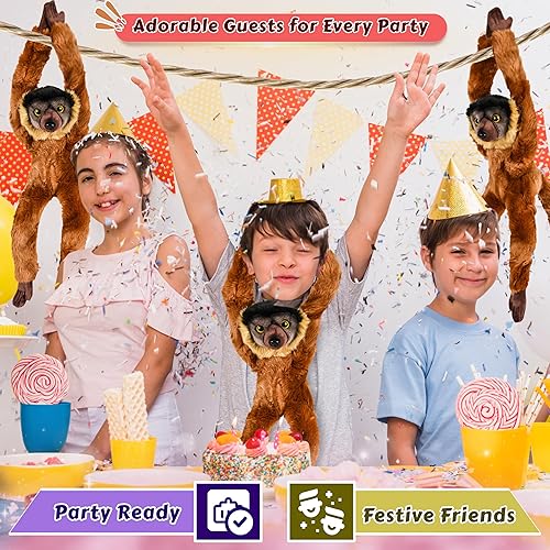 Miniatura 7 de Forest & Twelfth Juguetes de animales colgantes de lémur con cuello para niños, juguetes de peluche para niños, animales de peluche para niños,