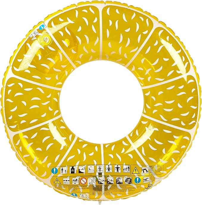 Ultrakidz Bouee Geante Fruit Coussin Flottant Jouet De Baignade Xxl En Forme De Citron Rigolo Diametre D Env 107 Cm Pour La Piscine La Plage Ou La Piscine Decouverte En Pvc Stable Gonflable Amazon Fr Jeux Et Jouets
