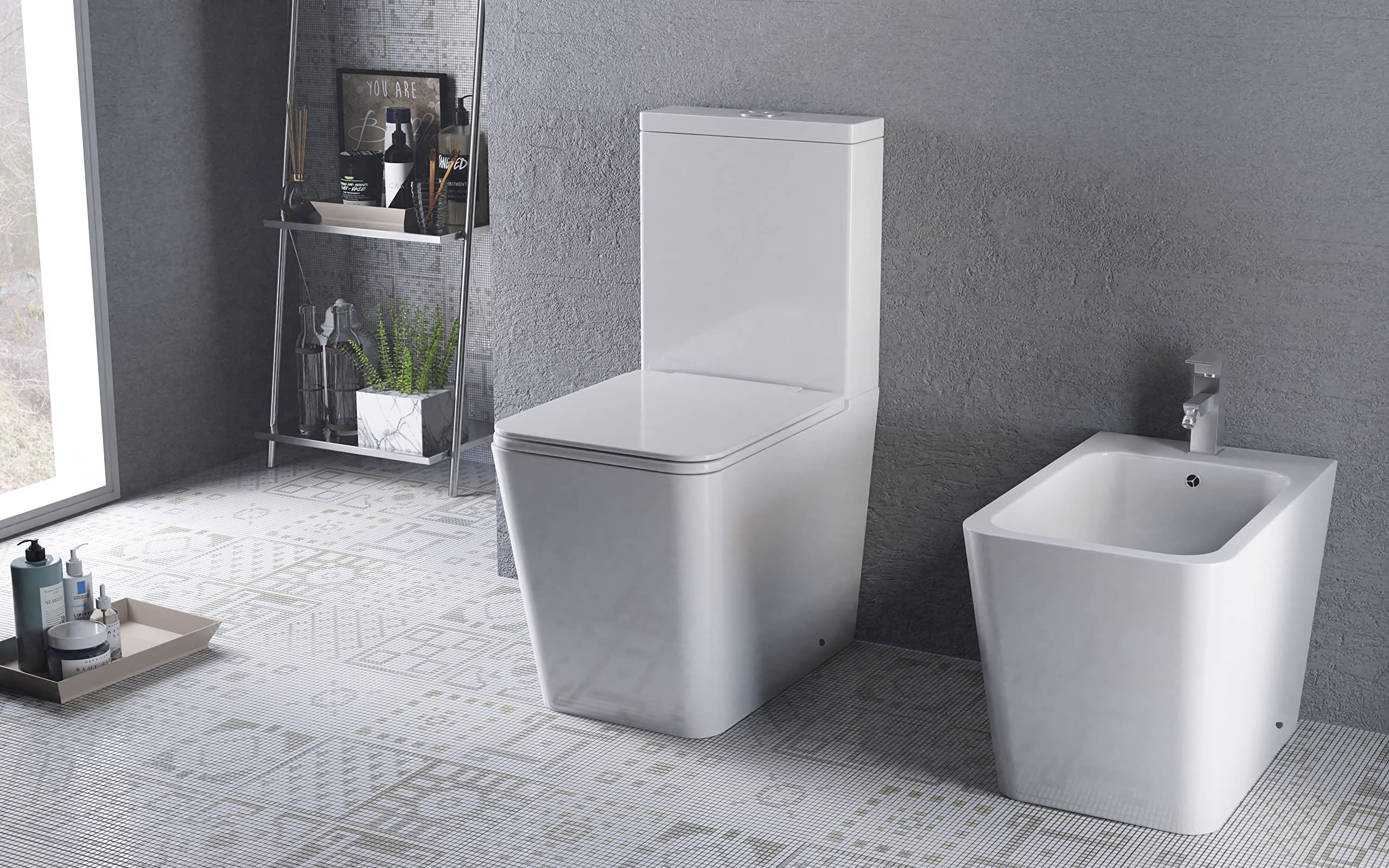 Inodoro BTW Pisa Compacto | 7 Años de garantía | Color Blanco | 340x605x810 mm