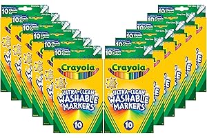 Crayola Ultra-Clean Washable Markers: The Ultimate No-Mess Masterpiece Creation for Kids