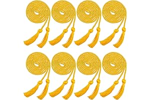 Graduation Honor Cords - 8 Pieces Gold Honor Cords with Tassels