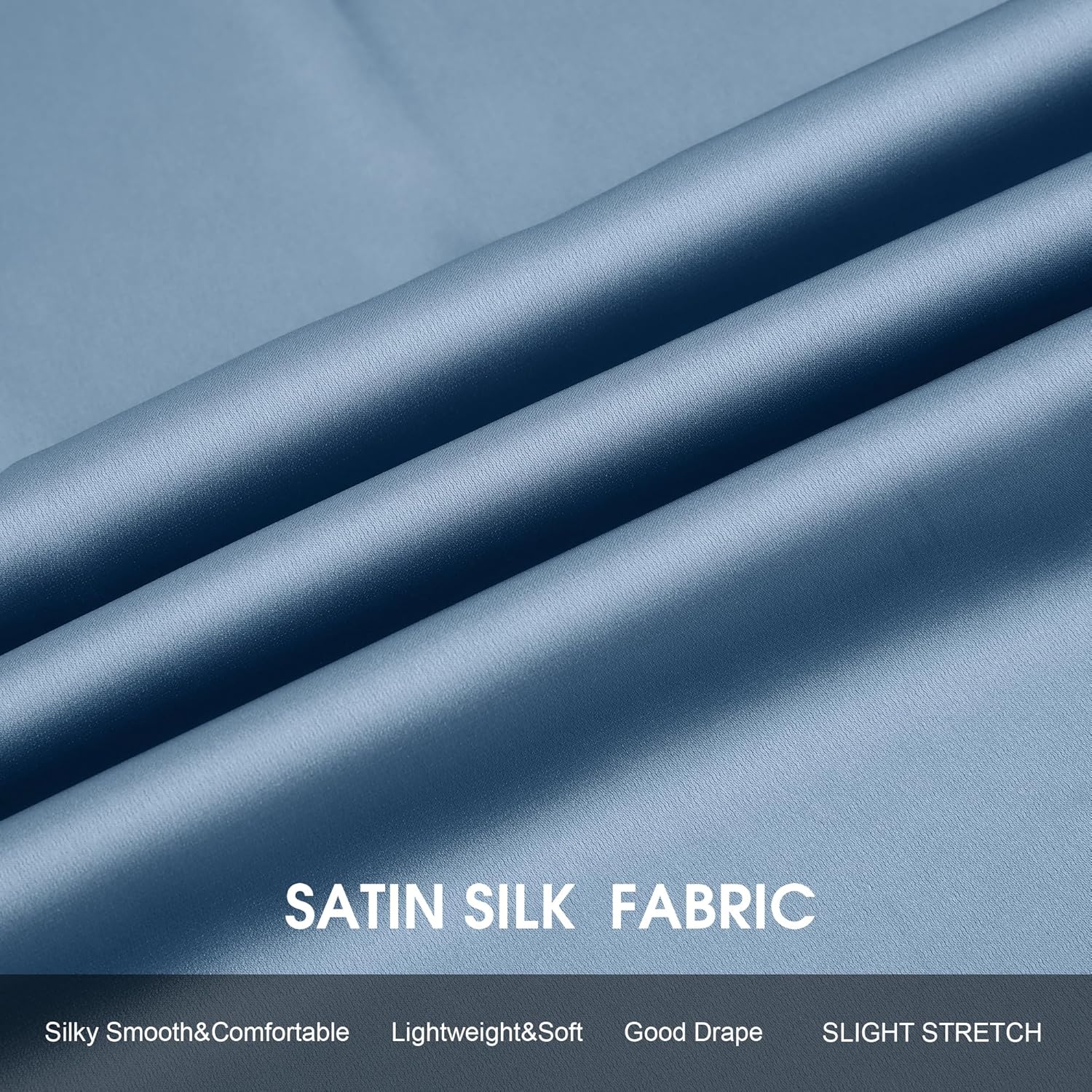 Damipow Satin Silk Button Down Shirts for Women Dress Shirts Long Sleeve Blouses Womens Shirts - Image 6