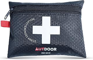 AUTDOOR® Erste Hilfe Set Light – ultraleicht & kompakt – entwickelt von Ärzten – Robuste Reiseapotheke für Wandern, Klettern & Wassersport – Notfalltasche mit Essentials