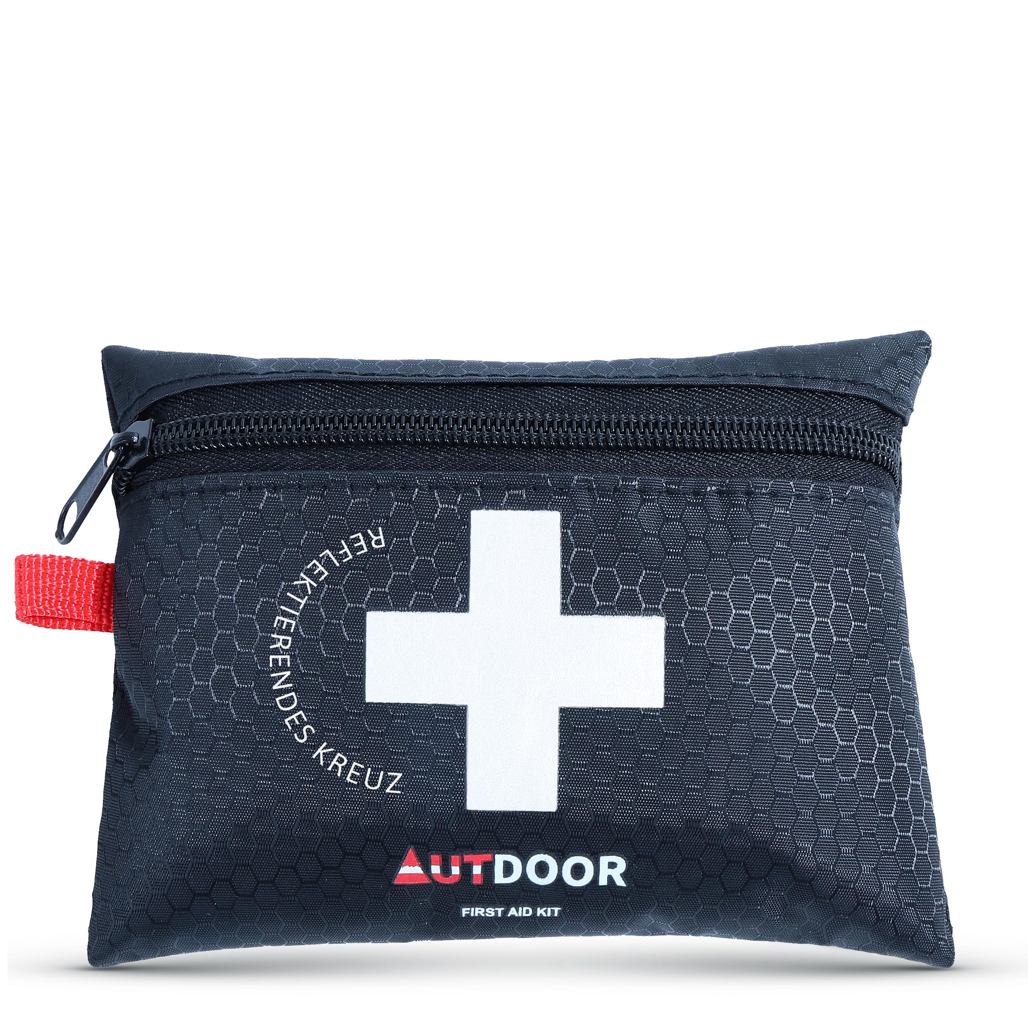 AUTDOOR® Erste Hilfe Set Lite – ultraleicht & kompakt – entwickelt von Ärzten – Robuste Reiseapotheke für Wandern, Klettern & Wassersport – Notfalltasche mit Essentials