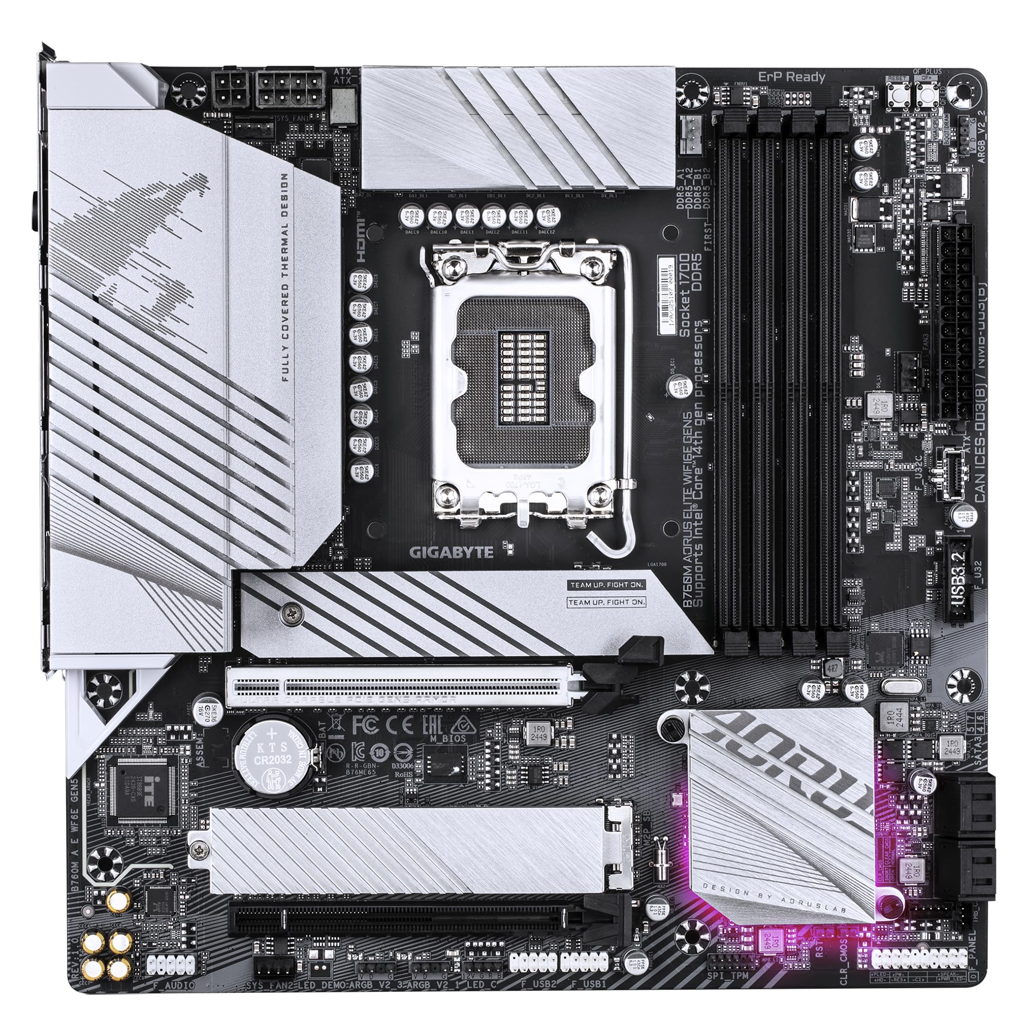 Amazon.com: GIGABYTE B760M AORUS Elite WIFI6E GEN5 Motherboard