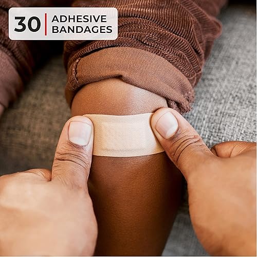 Miniatura 4 de Kit de primeros auxilios de 66artículos en una bolsa pequeña y ligera repleta de suministros médicos para emergencias supervivencia senderismo