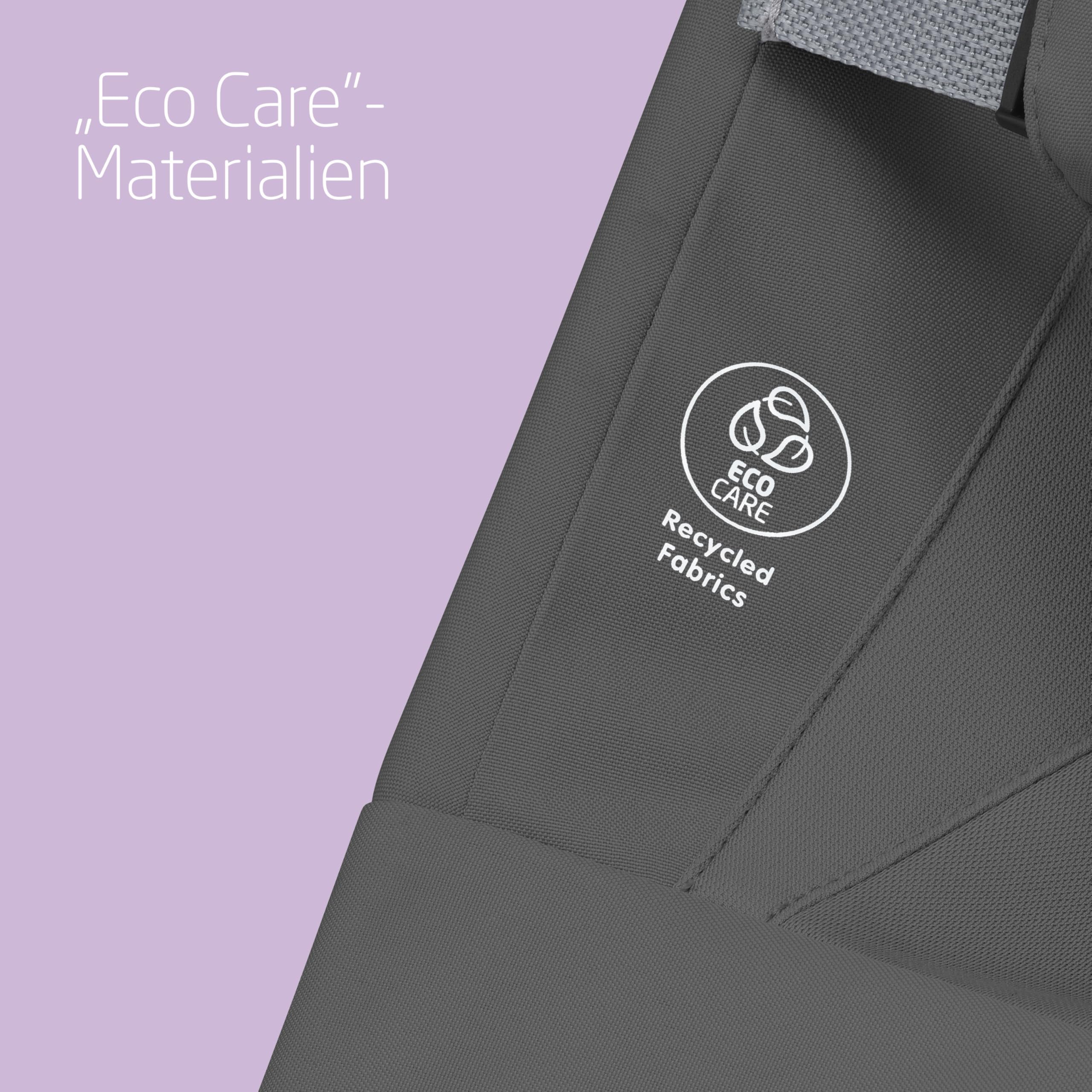 Maxi-Cosi Loa Babywippe, ultrakompakt zusammenklappbare, leichte Babywippe, 2 Liegepositionen, tragbare Babywippe aus 100 % Recyclingmaterialien, 0 bis ca. 2 Jahre, 0–12 kg, Beyond Graphite