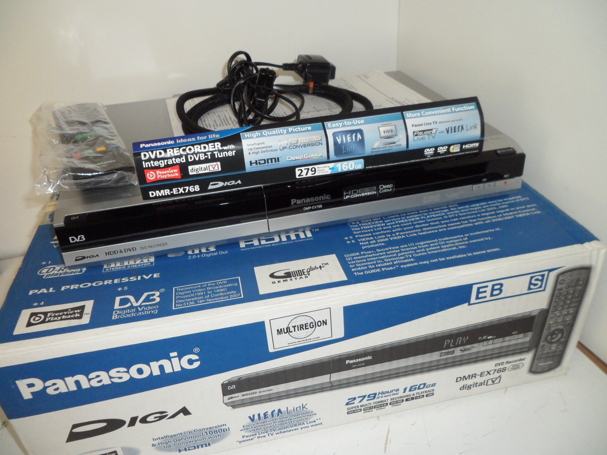 Panasonic DMR-EX768EBS Freeview+ 160GB Hard Drive DVD Recorder