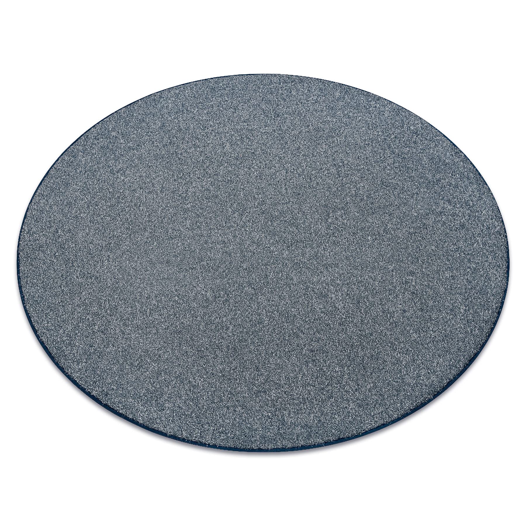 Tapis bleu salon et chambre d'enfant cercle 100 cm au style moderne et polyvalent